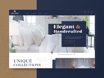 Peter Reed ecommerce luxury pillows shop store ui ux web website