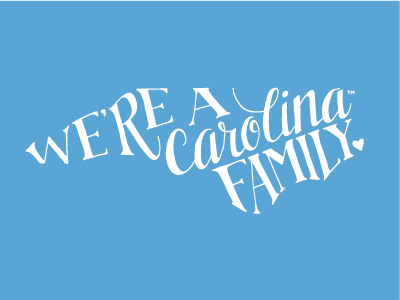 carolina family hand lettering north carolina state unc