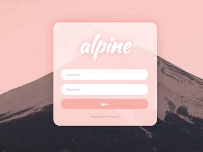 Daily UI #001 || Sign Up daily ui pink ui