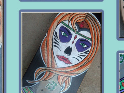Santa Muerte Sk8 Deck Finished By Rodrigobrazz D5h1u6y board design muerte santa skate
