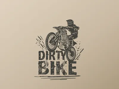 Dirty Bike bike illustration motocross motorcycle mud muddy vector