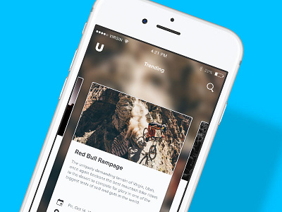 Trending on Universe app design apple ios mobile red bull ui universe ux