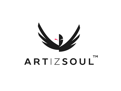 Artizsoul logo angel angel logo art logo artsy elegant elegant logo entertainment face face logo identity kim barsegyan modern modern logo music negative space passion photography premium logo typography wings