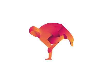 Bboy's flow | Flowdient 2 artwork character clean flat flowdient gradient illustration red simple vector