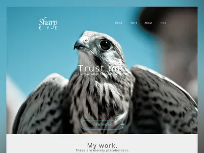 Sharp Eye app bootstrap daily ui flat landing light photoshop portfolio product psd sales single page
