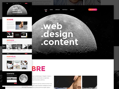 Kevin Thomas - Professional Website galaxy moon onepage portfolio universe web designer