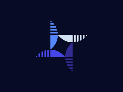 Unused Logo Concept asdk fan logo mark math times joy motion tech