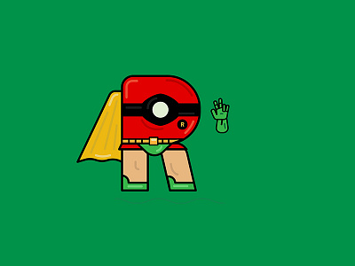 R is for Robin batman boy wonder caped crusaders comic robin the super letters vector