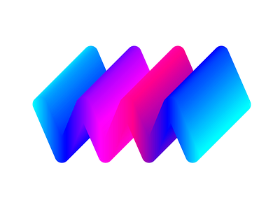 Workmode element 3d blend gradient logo shape spectrum