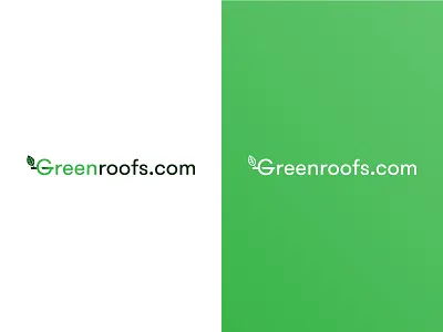Greenroofs.com Logo branding environmental gradient green identity logo