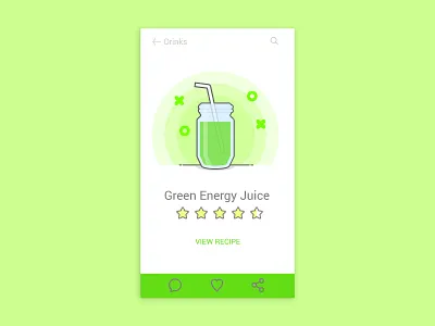 Juice Recipe dailyui energyjuice juice recipe ui
