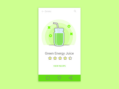 Juice Recipe dailyui energyjuice juice recipe ui