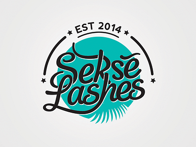 Retro logo explorations lashes logo retro vintage