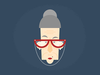 #NowDrawing grandma grumpy illustration illustrator old teacher