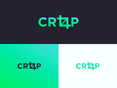 Crop Logo brand branding crop flat icon identity lettering logo logotype typography verbicon wordmark