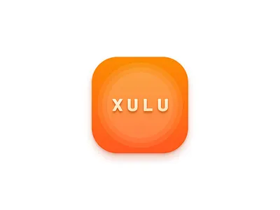 XULU iOS app icon app icon ios logo mobile orange play ripple stream ui video