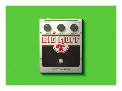 big muff guitar illustration pedal series stomp box vector