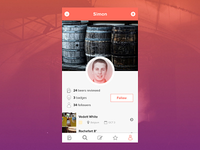 Daily UI 006 | User Profile app daily ui daily ui challenge design mobile ui ux web