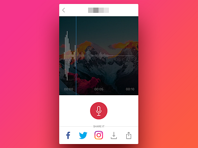 Record Screen app audio ios photo record sound wave ui ux