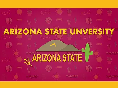 Arizona State University Background arizona background college illustration mac vector