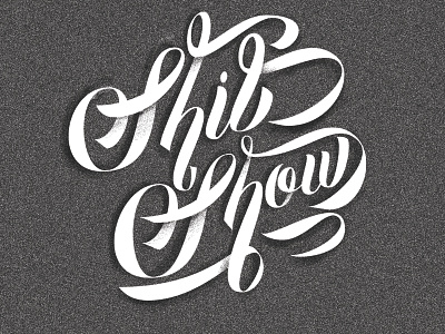 Shit Show brushlettering type