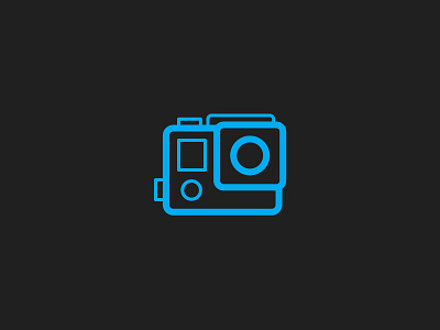 Day 12 - Hero - 100 Days of Icons 100 3 4 camera days gopro hero icon illustration sam session