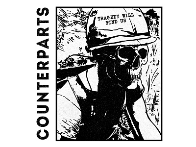 Counterparts - Tragedy Will Find Us apparel bold commission counterparts design drawing graphic design illustration illustrator logo photoshop vector