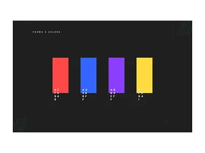 Forms x Colors blue clean colors forms purple rectangle red yellow