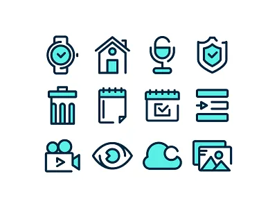 User Interface Icons camera icons color icons eye home icon line icons picture icons ui icons view icon watch icon