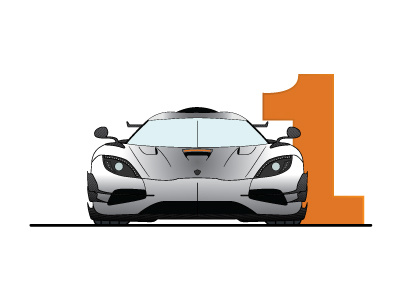 Car Illustrations apex automotive car exotic gradient illustration koenigsegg one race
