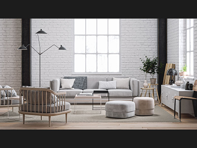 Living Update 3ds max architecture cg corona render gif minimal minimalism