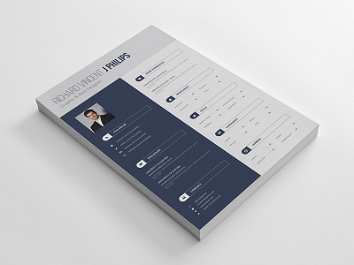 Resume CV 210x297mm a4 ai resume clean resume corporate resume cv ms word resume pdf resume print pro professional resume psd design