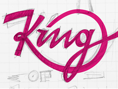 King of PingPong lettering typography