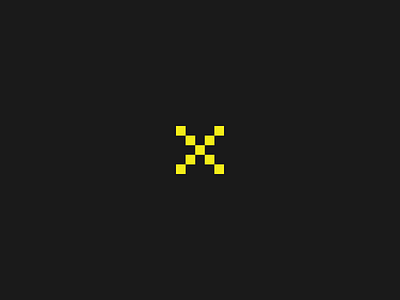 Unused X branding geometry icon iconography identity logo simple squares trademark x