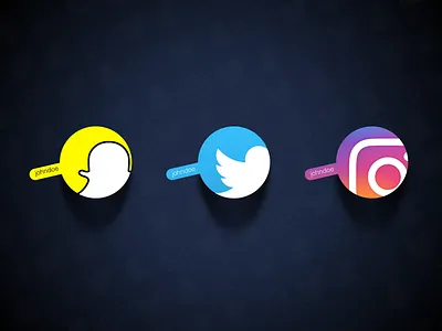 "Follow me" Screen - Social Icons follow icon icons instagram lollipop media network set snapchat social twitter youtube