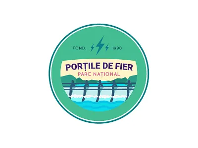Portile de Fier National Park blue dam electric green national park water