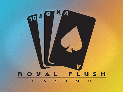 Royal Flush Casino Branding branding cards casino flush gaming logo royal vector