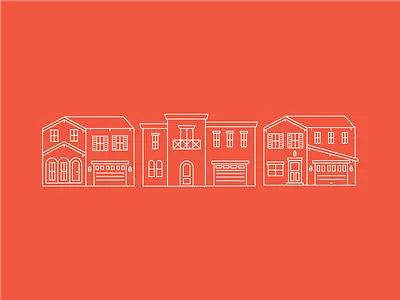 Line Houses building house icon line icon neighborhood