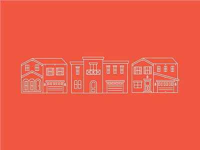 Line Houses building house icon line icon neighborhood