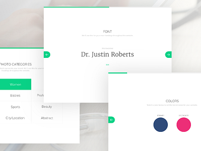 Design Studio – Basic Steps clean ui healthcare progress wizard