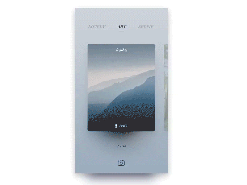 Camera Filter motion app architecture camera dots glow motion settings switcher