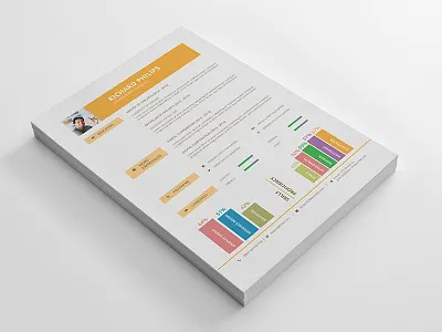 Resume 210x297mm a4 clean corporate cv ms pdf print pro professional resume word