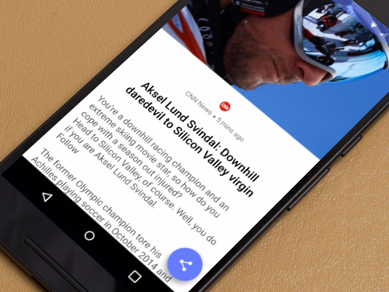 News App Sharing Animation animation app facebook interaction material design news app pixate ripple share transition twitter