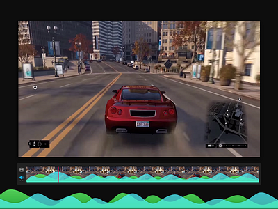 Video Edit timeline editor kit mode music player sound timeline tracks ui ux video waves
