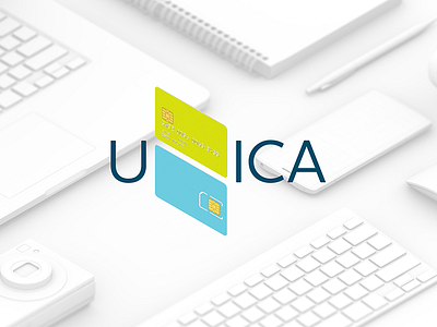 Unica branding cards logo unica united