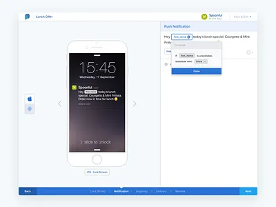 Push Notification Campaign builder campaign ios marketing notification personalization push
