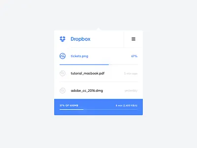 Dropbox widget app dropbox file redesign upload widget