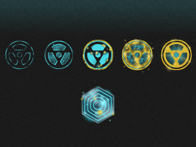 Radiation alert badges radiation steam badge warning
