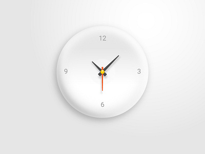 Fluid Clock - Day 5 clock clock ui fluid fluid clock minimal clock minimal ui ui ui element