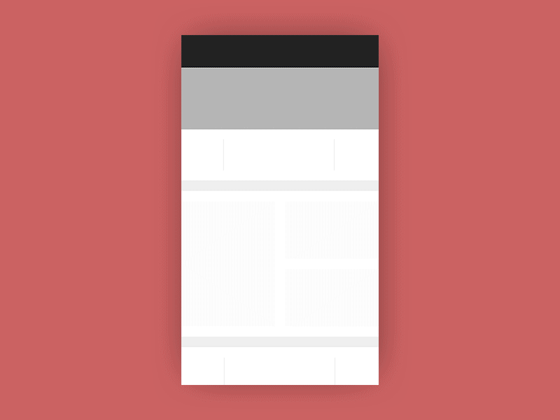 Drop down loading animation interactive